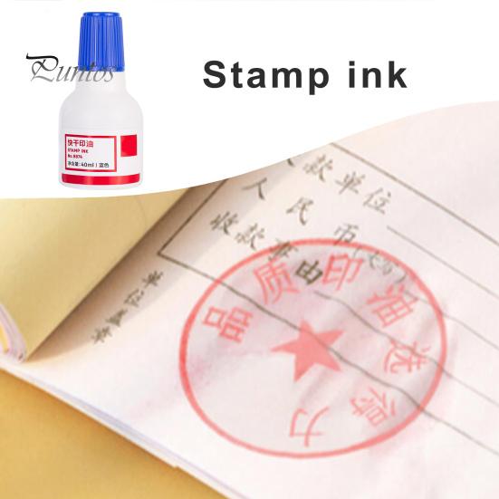 Чернила для штемпельных подушечек, 40 мл, долговечные, яркие цвета, быстросохнущие чернила для штемпельных подушечек для дома, школы, офиса