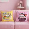 classic cartoon Line Puppy Cushion Cover Soft  EasyWash Pillow Case  Versatile for Couch Bed Travel and Office
