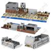 Military Series Landing Battle Scene Building Blocks DIY Landing Craft Pillbox Trench Watchtower Model Assembly Toy For Children