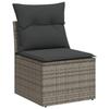 VidaXL Salon de Jardin avec Coussins 13 pcs, Canapés de Terrasse, Ensemble de Meubles de Patio, Mobilier d'Extérieur, Gris 3226459