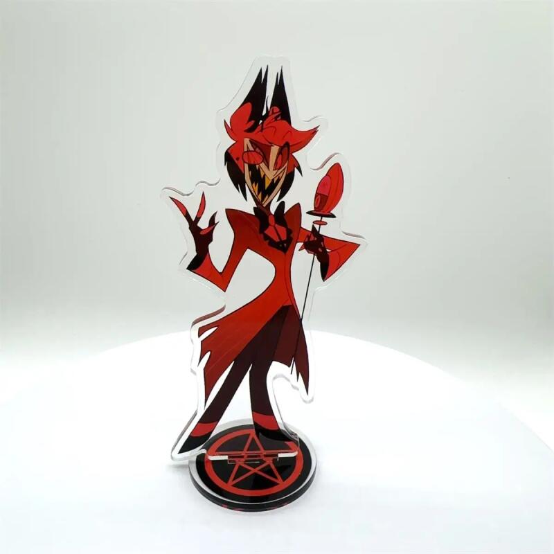 Подарок для фанатов Украшения Стенд Модель Hazbin Hotel Аниме Фигурка Акриловый Стенд Модель Пластина 1 шт. Аластор Настольный Декор Стоячий Знак Игра
