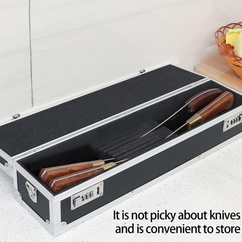 Lockable Kitchenware Case Featuring ABS Interior Dividers and Ergonomic Carry Handle for Commercial Use