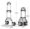 Тележка для переноски Dolly Hand Truck Большая грузоподъемность 150 кг Компактная складная для домашнего использования Коммерческое использование Предотвращение стихийных бедствий Транспортировка багажа Рыбалка