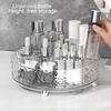 Cosmetic Storage Tray 360-Degree Rotating Organizer Large Capacity Multipurpose Makeup Brush Holder Spice Rack