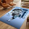 Soccer Player Action Floor Mat Design for Foyer Hallway Study room Dormitory Antislip Carpet Decorate Offices Perfect Gift for Women/Men