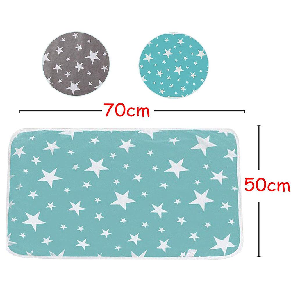 ZK20 2PCS Waterproof Baby Crib Pad Leak Proof Infant Mattress Pad Soft