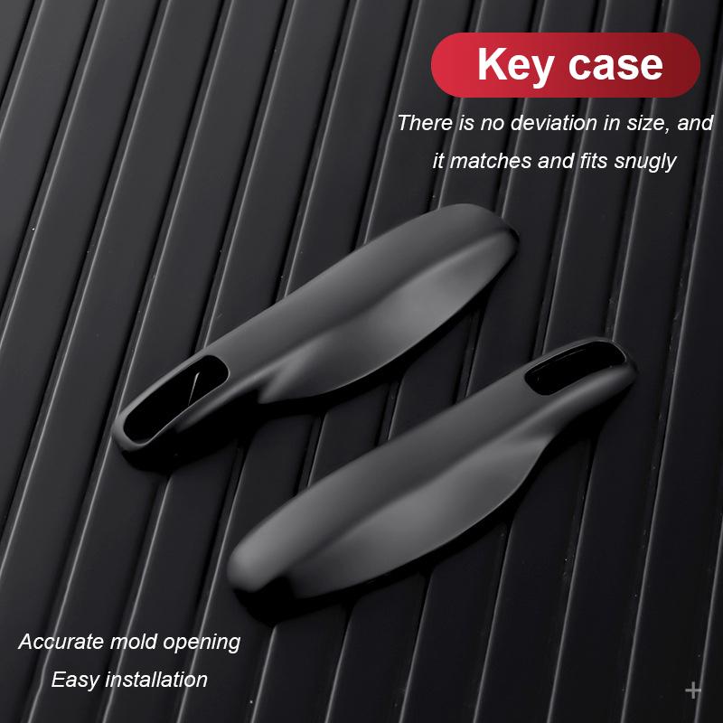 AABKQ1 For Porsche Cayenne Macan Panamera 911 718 Key Repair Kit Metal Frame Button Cover Tail Hanging Keychain Replacement Parts Set