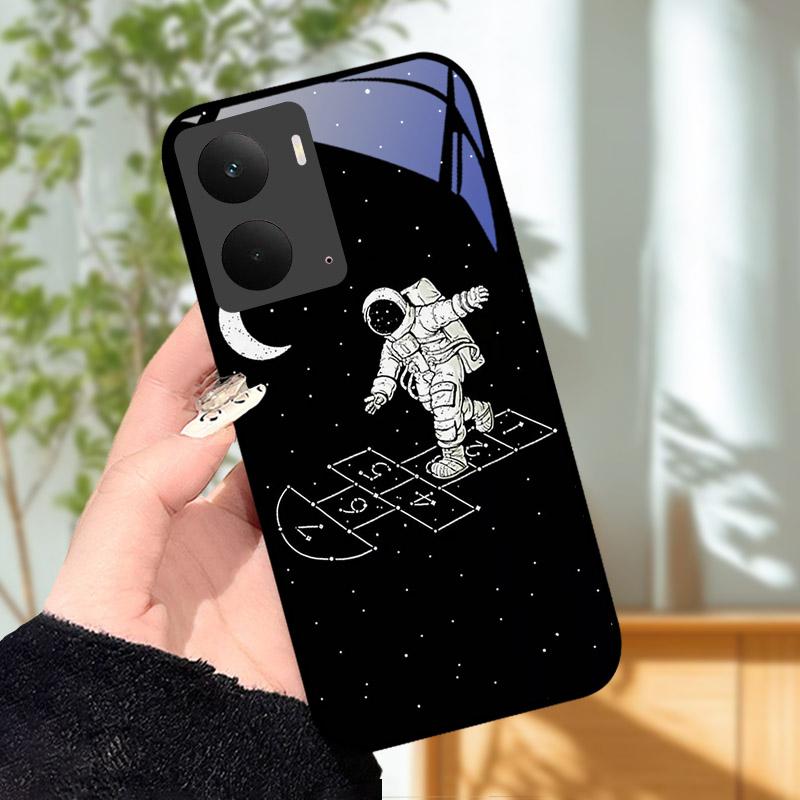 Для Realme P3 5G Чехол Закаленное Стекло Задняя Крышка Ударопрочный Жесткий ПК Оболочка Корпус Для Realme P 3 RealmeP3 5G Бампер Funda Coque