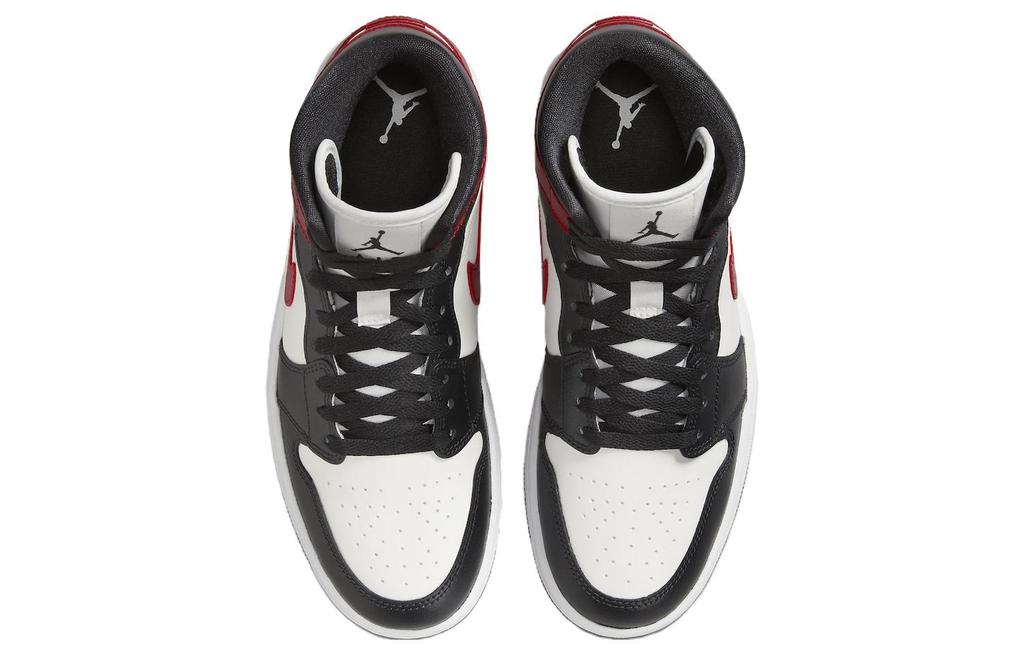 Jordan 1 Mid Gym Red Off Noir Women's Basketball Shoes BQ6472-160