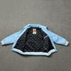 PU Leather-Lined Cotton Jacket Unisex Casual Zipper Jacket