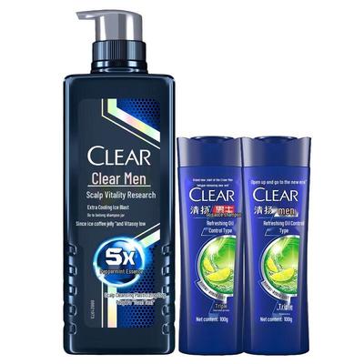 Набор шампуня Clear Men против перхоти с охлаждающим ментолом