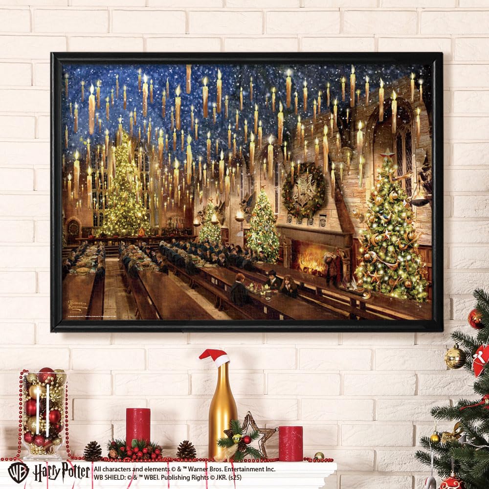 Tenyo Светящаяся пазл-картина Гарри: Большой зал Томас Кинкейд Студиос Включает и Сервисная карта (Теньо) [Сделано в Японии] 1000 деталей Поттер™