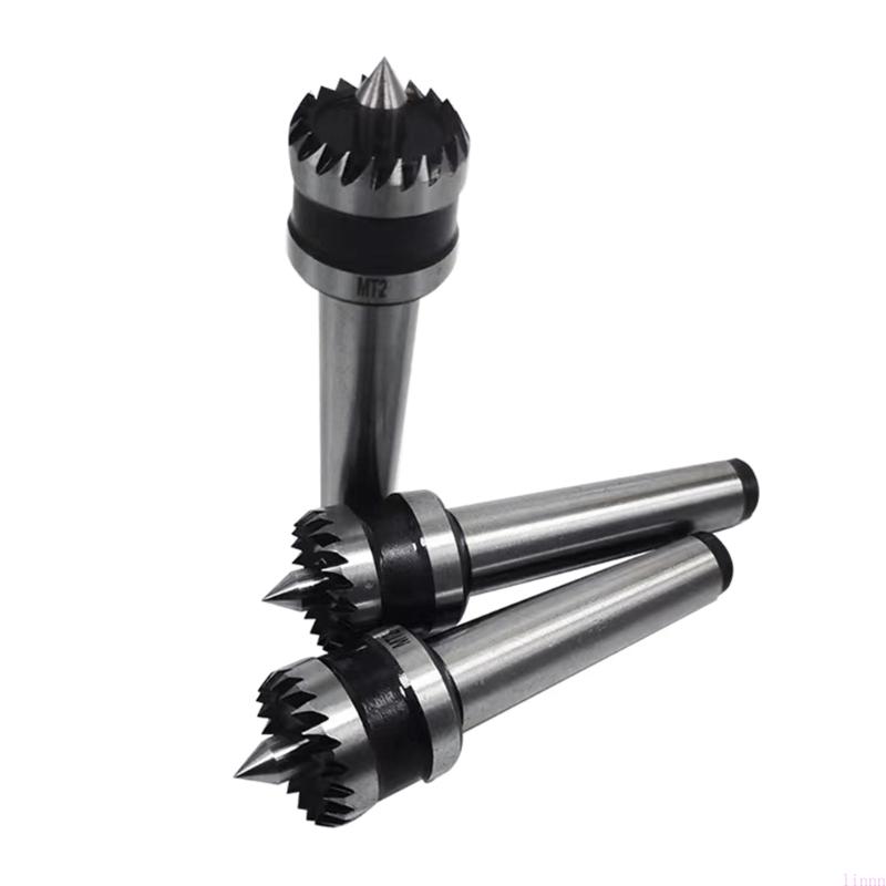 Multitooth Lathe Center MT1 MT2 Live Bearings Tailstock Center Perfect for Both and Metalworking Lathe