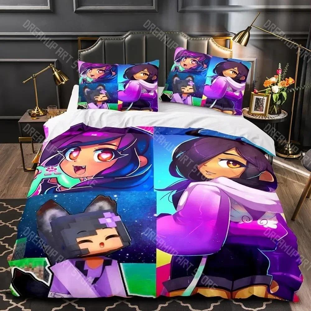 3D Печать APHMAU Комплект постельного белья Односпальный Twin Full Queen King Размер Kawaii Aphmau Комплект для кровати Взрослый Детская Спальня Комплекты Пододеяльников