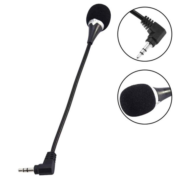 Mini 3.5mm For PC Mobile Phone Condenser Speaker Microphone