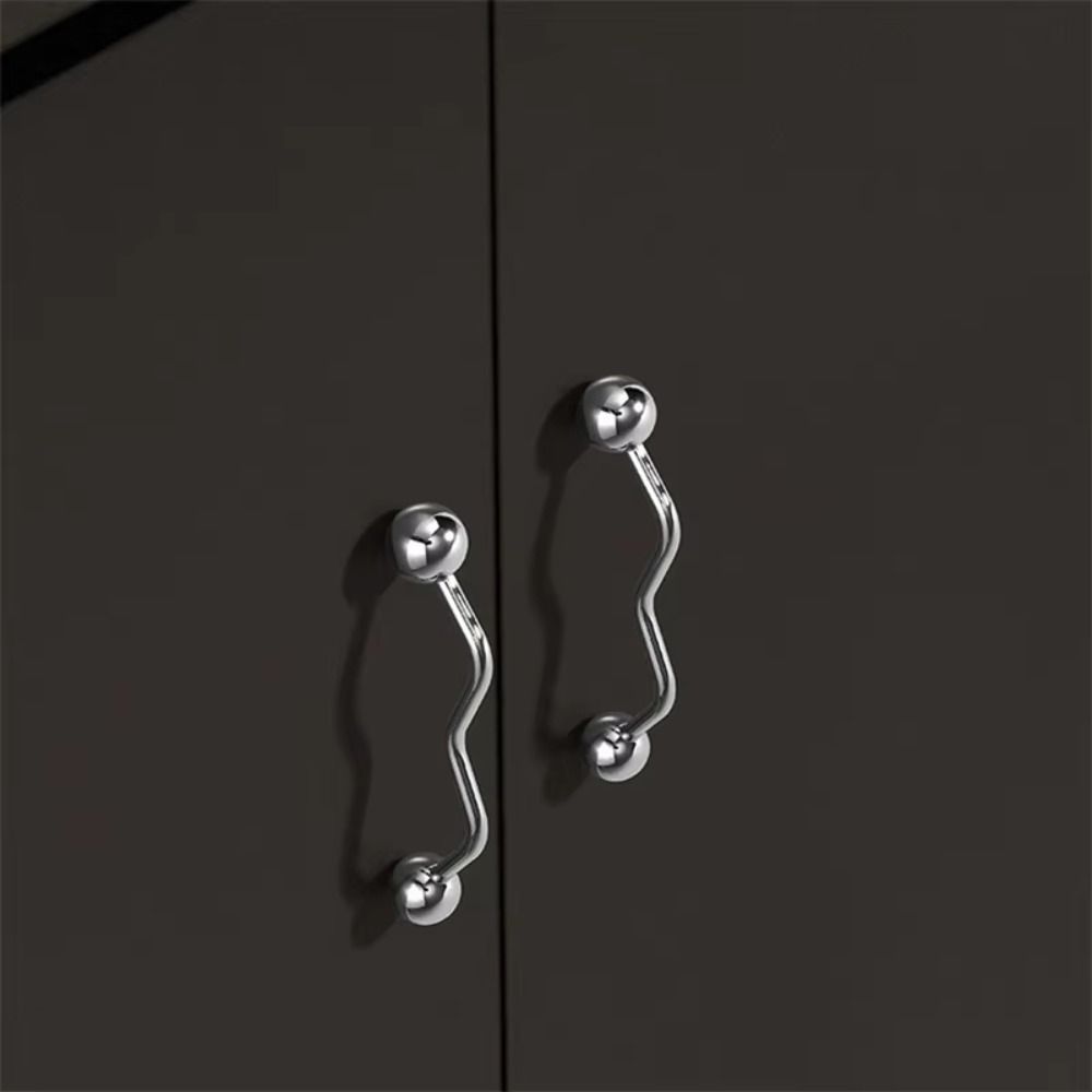 Light Luxury French Cabinet Door Handle Zinc Zinc Zinc Alloy Wardrobe Dresser Handles Drawers