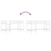Kids Loft Bed White 79.5 x 200 cm Steel