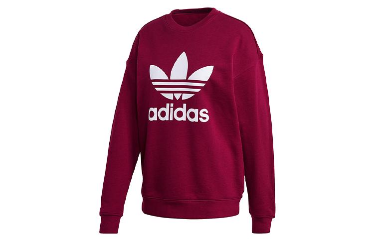 adidas Originals СВИТЕР TRF Свитшоты Женские Красный Круглый вырез Средний Обычный GD2437