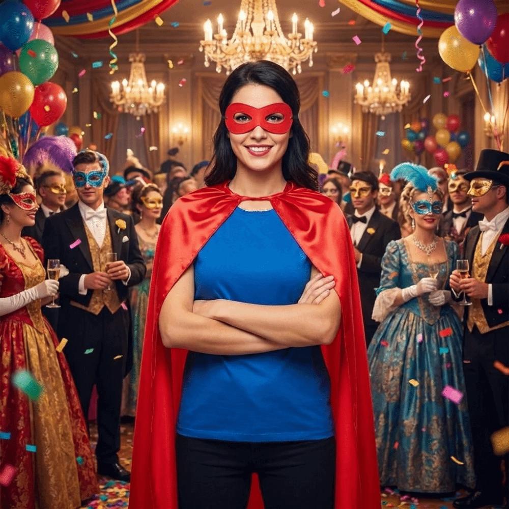 2Pcs/Set Cosplay Costume Halloween Superhero Cloak Halloween Cloak Costume Set Masquerade Dance