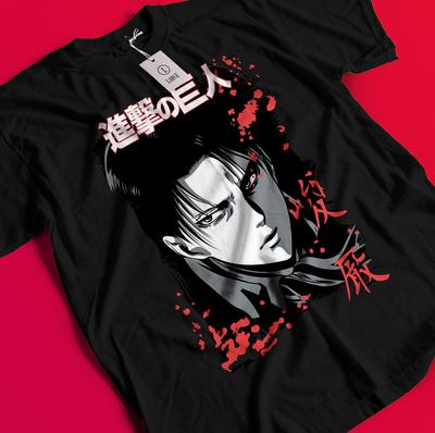 Футболка Attack On Titan, футболка Eren Mikasa, футболка Levi's, футболка AOT Erwin Hange Armin, футболка BB620