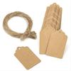 100pcs Kraft Paper Gifts Tags Thank You Celebrating Labels Handmade Wedding Party Decoration Packaging Hang Paper Party Supplies