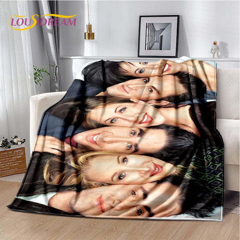 Мягкое плюшевое одеяло с 3D принтом HD Friends TV Show, фланелевое одеяло для гостиной, спальни, кровати, дивана, чехол для пикника