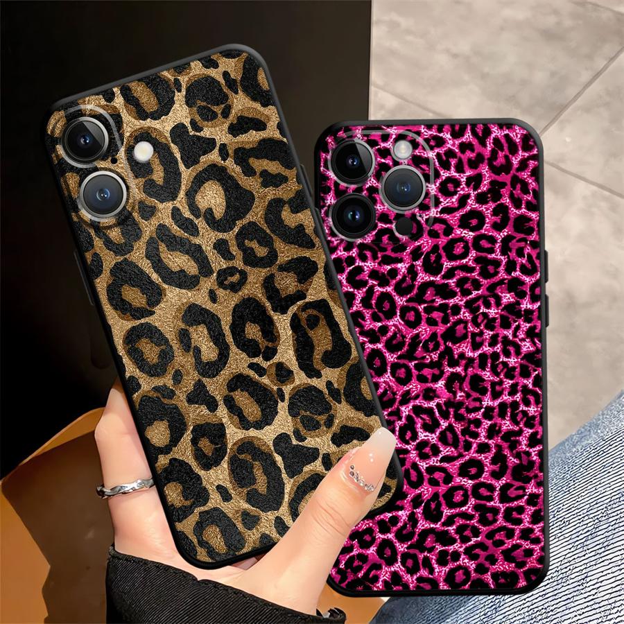 Модный чехол с леопардовым принтом для Apple iPhone 17 Pro Max 16 12 15 Pro 7 8 14 13 Air XR XS MAX 11 Чехол для телефона Funda
