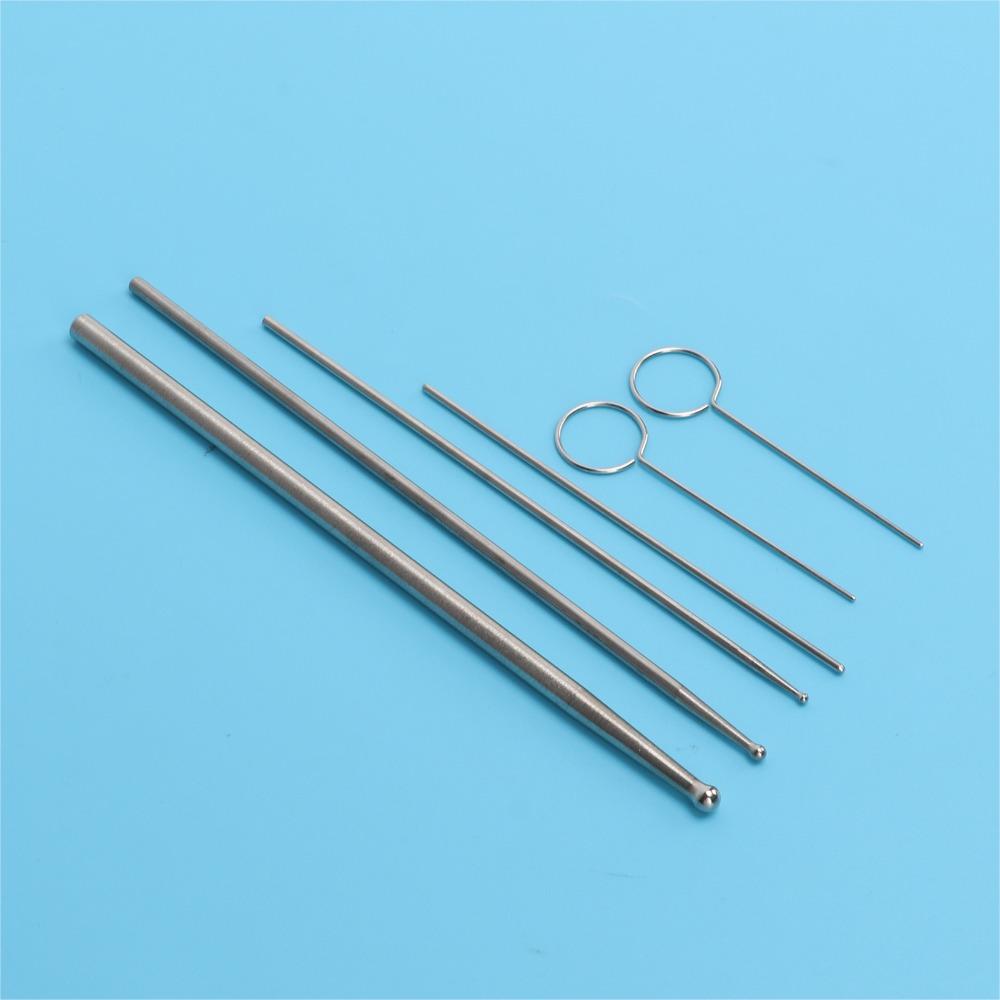 6pcs Stainless Steel Snake Probe Kit Anti Allergy Reptile Sexing Probe Snake Breeders