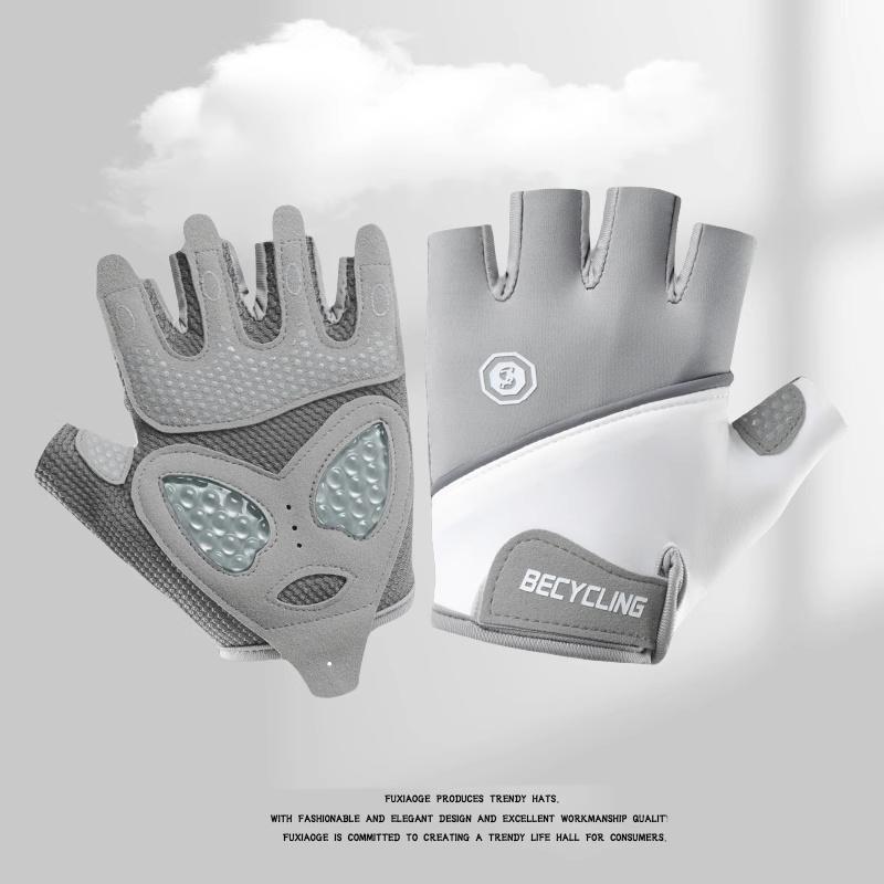 Перчатки для фитнеса с дышащей сеткой и полупальцами для мужчин и женщин — нескользящие, против мозолей, идеально подходят для занятий в спортзале, йоги, езды на велосипеде и других видов спорта