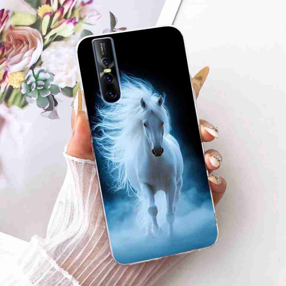 For Vivo V15 Pro Casing Soft Silicone Colorful Butterfly Cover For Vivo V 15 V15 VivoV15 Pro Fundas Capa Full Protective Case