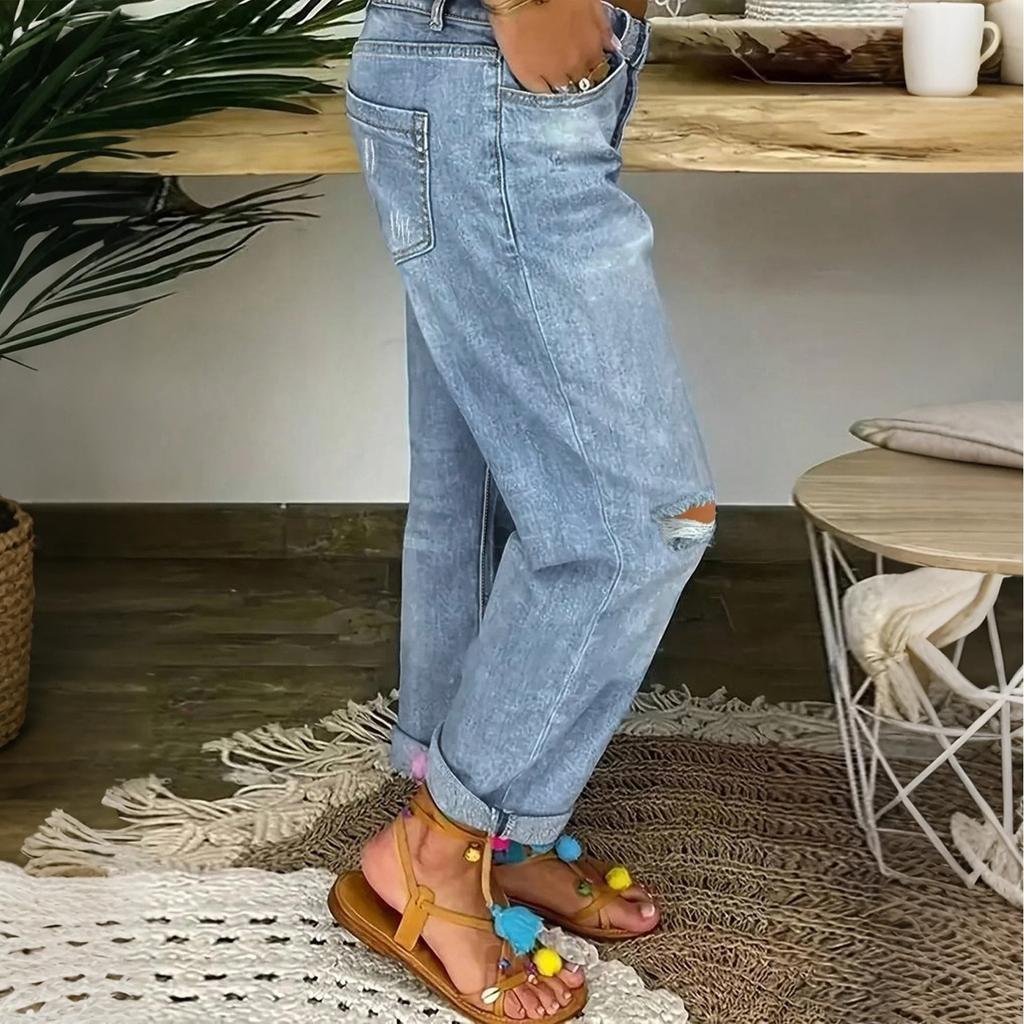 Женские однотонные повседневные модные брюки, однотонные универсальные джинсы облегающего кроя