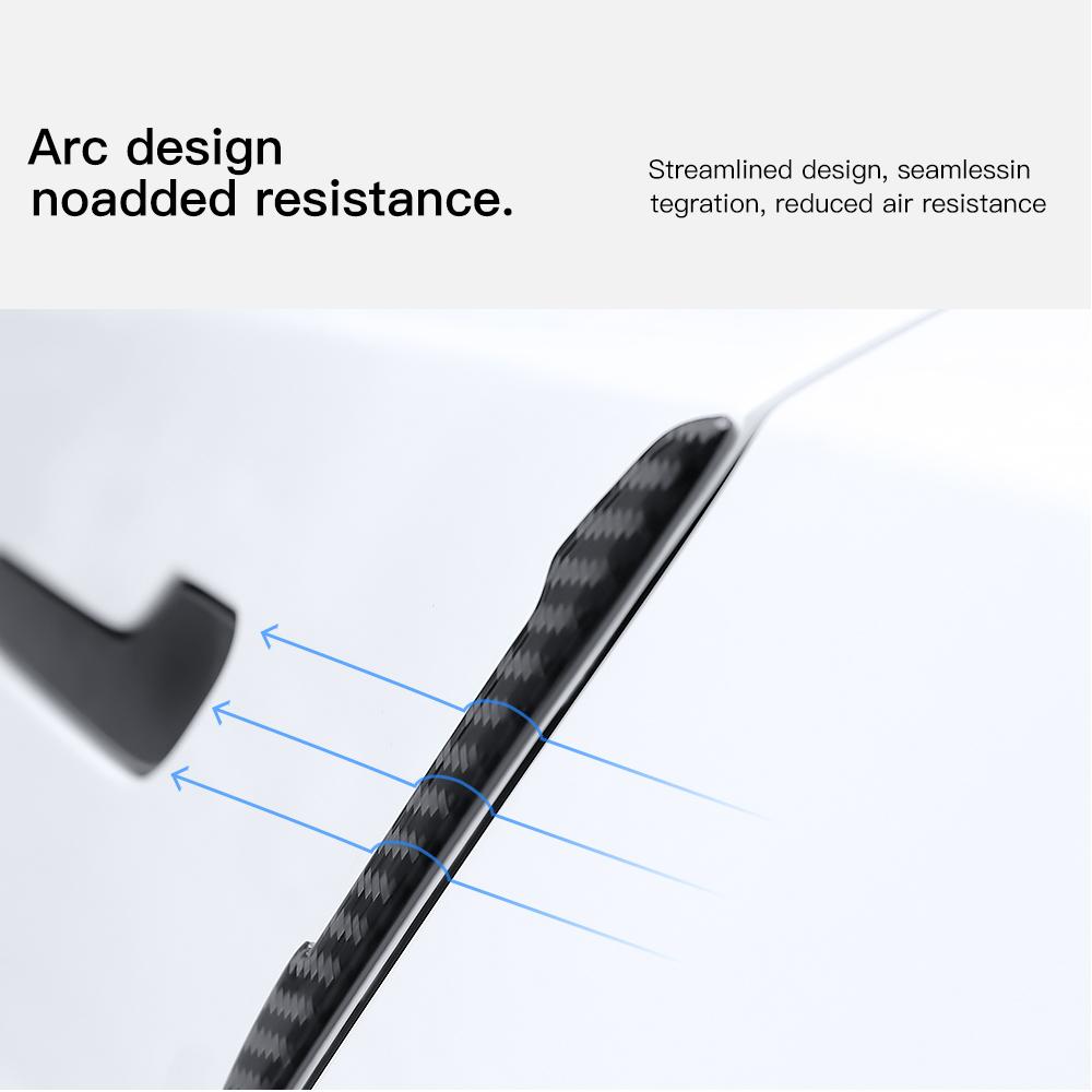YZ For Tesla Model 3 Y Juniper Highland 2025 Car Door Protector Mirror Protector Bumper Sticker Vehicle Anti-collision Strip