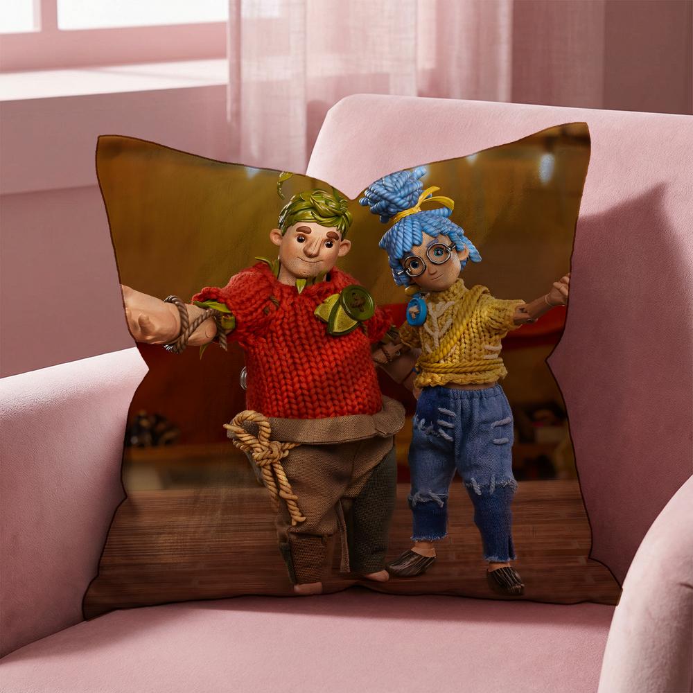 Game It T-Takes Two Cushion Cover Multi-Scene Pillow Cover for Home & Car - Reversible, Soft & Durable for Daily Use