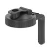 Pour Spout Lid Black Flip Cap Lid Sealing Plastic Wide Mouth Lid with Handle for Mason Jar 70mm Mouth