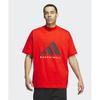 adidas Баскетбольная футболка красная Je3763