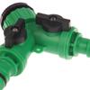 2-Way Garden Tap Water Splitter 3/4" Female Thread Garden Hose Y Type Watering Adjustable Switch Water Controller Valve