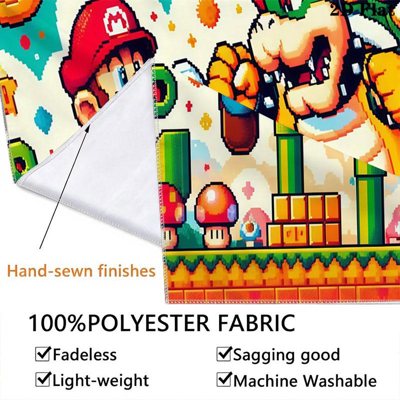 Super Mario games Wall Hanging Printed Fabric Blanket Decorative Tapestries for Bedroom Living Room Home Decor