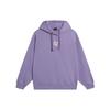 Li Ning Sports Trend Series Logo Print Флисовый свободный пуловер с капюшоном Женские толстовки с капюшоном Светло-фиолетовый AWDSB56-3