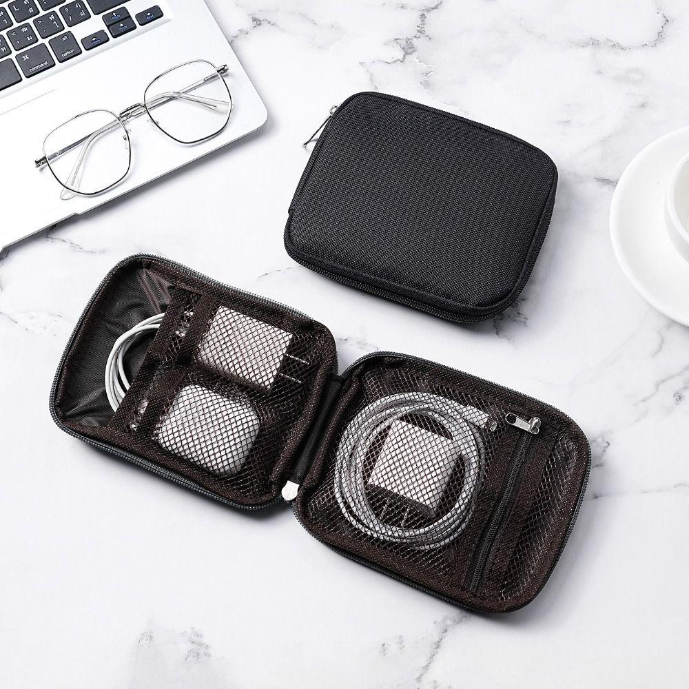 Portable Data Cable Organizer Zipper Mini Storage Pouch New Digital Storage Bag U Disk