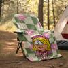 1pc Lizzie McGuire Y Sus Locuras1 Theme Blanket - Digital Print, Polyester, Cozy for All Seasons, Perfect for Outdoor, Camping, and Travel