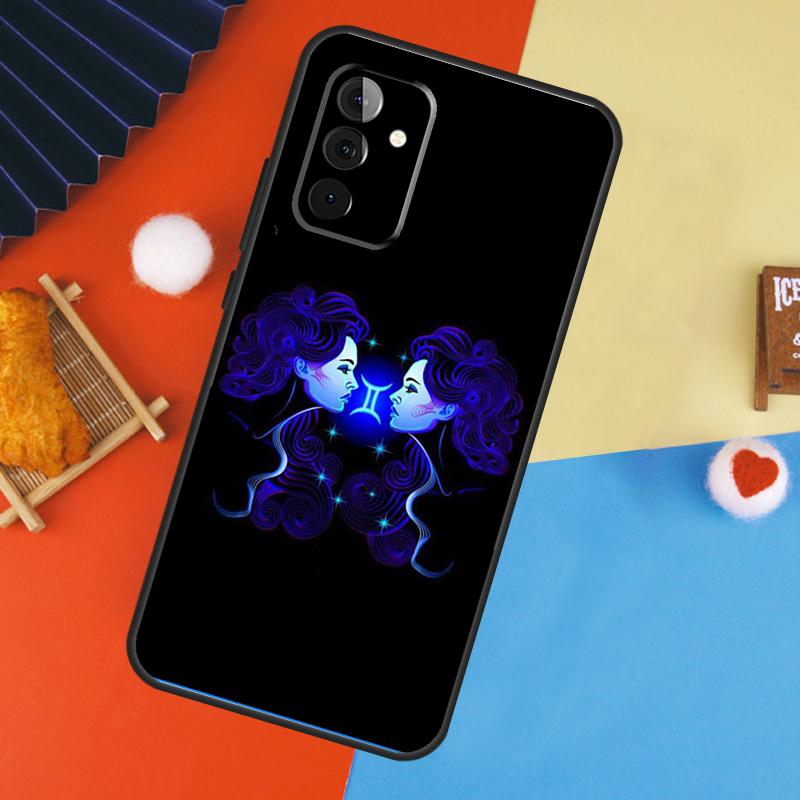 Чехол со знаком зодиака Неон для Samsung Galaxy A14 A34 A54 A55 A35 A15 A73 A53 A33 A23 A13 A12 A32 A52 A51