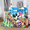Mickey and Minnie Flannel Blanket - Ultra-Soft, Cozy, and Comfortable for Sofa, Bedroom, Camping, and Travel - Four-Season Versatility, Vibr