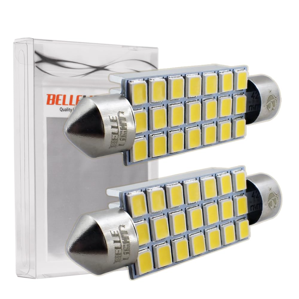 42 мм 4000K светодиодная белая и цветная лампочка, набор из 2 предметов, яркая комнатная лампа 12 В, 9 лампочек T10 x 42 JX121-40