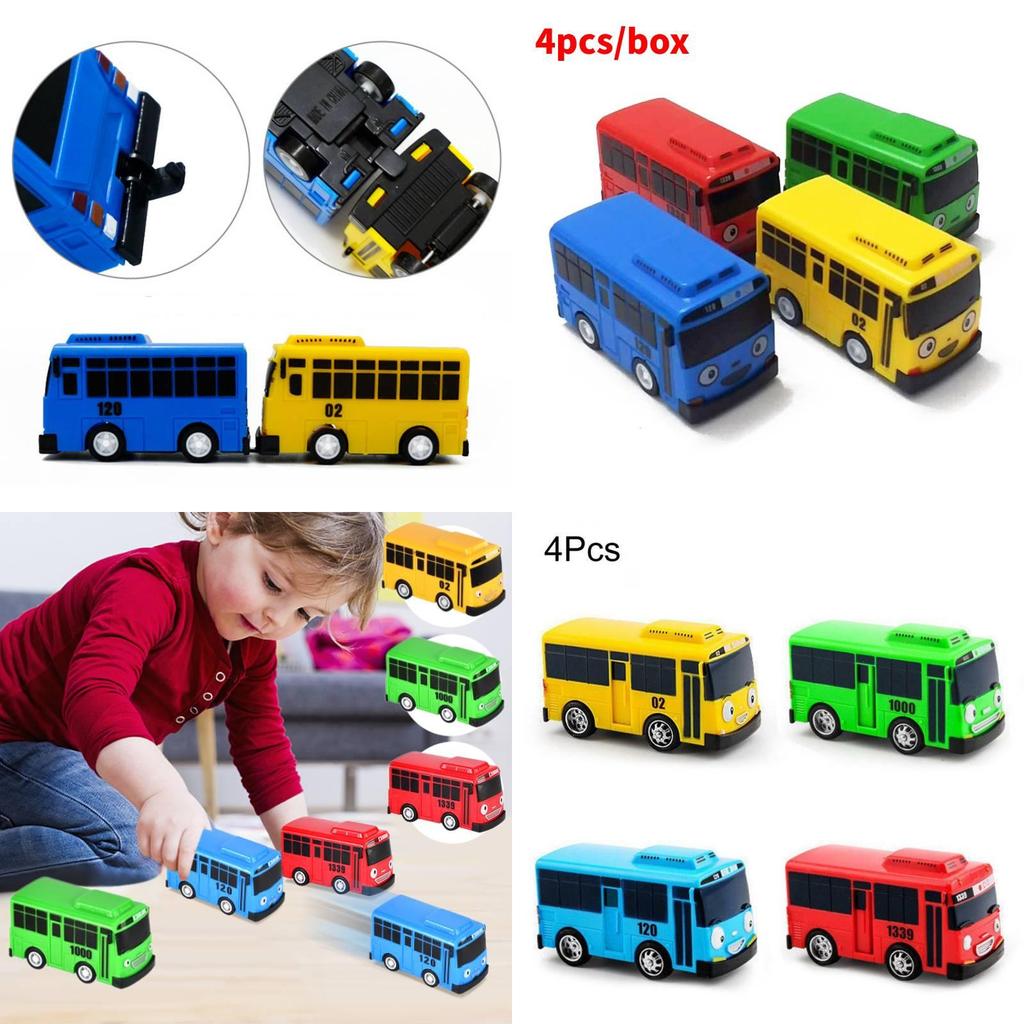 High-quality Mini Bus In Nine Colors With Working Doors Educational Toy Set
