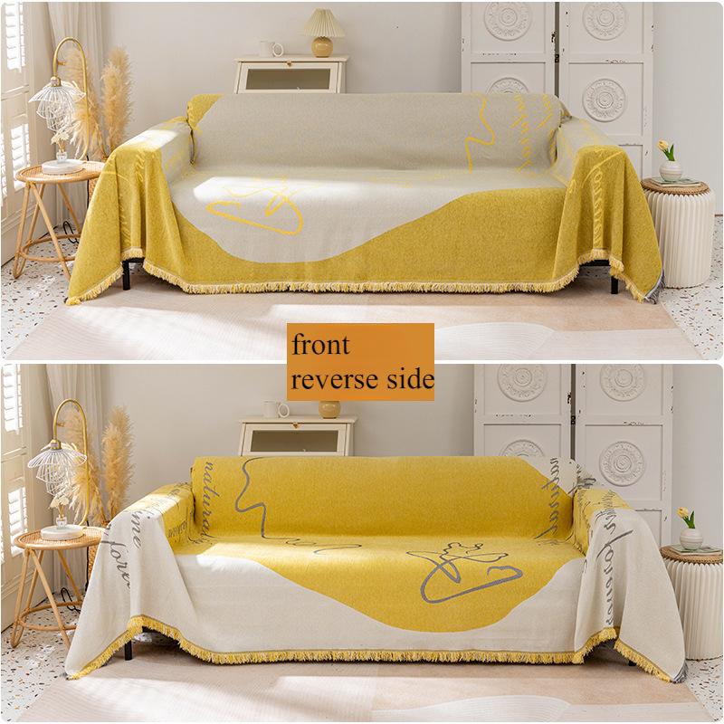 Чехол для дивана, универсальный чехол для дивана на все времена года, не нужно ничего мерить, простое скандинавское одеяло, полотенце для дивана