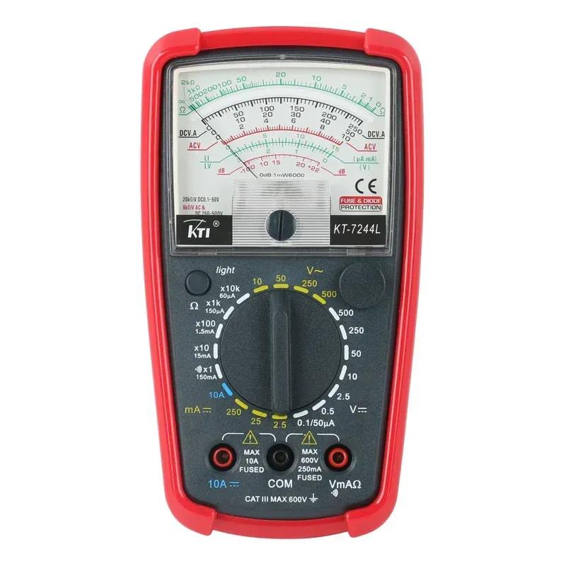KT8260L1000V Стрелочный вольтметр KT7244L Прецизионный 500В Электрический мультиметр 10А Амперметр 20мОм Измеритель сопротивления