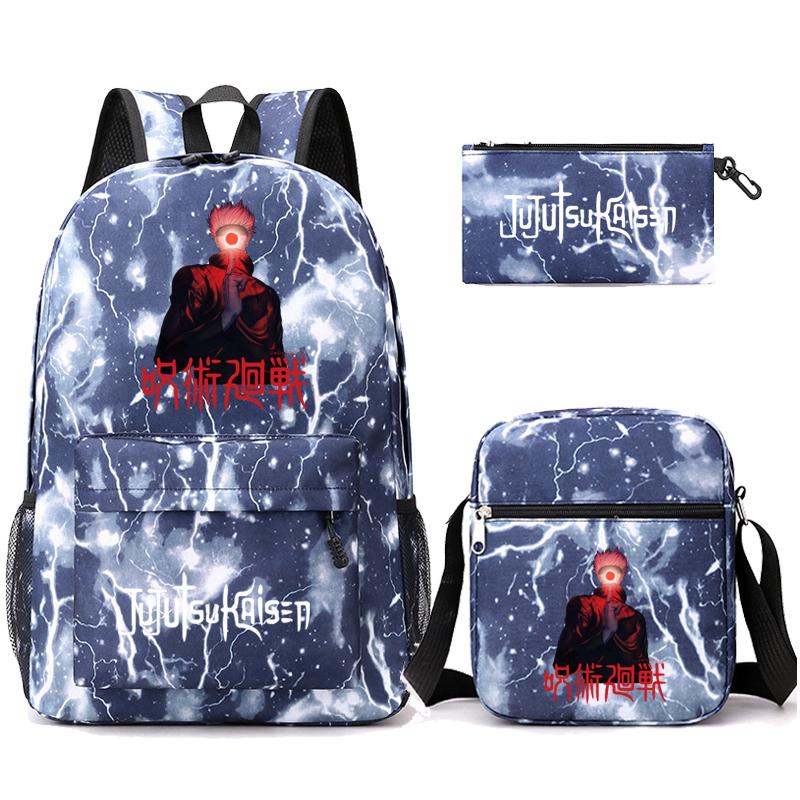 3 шт./компл. аниме рюкзак для мальчиков и девочек легкие сумки Hildren обратно в школу школьный рюкзак студент Kawaii рюкзак