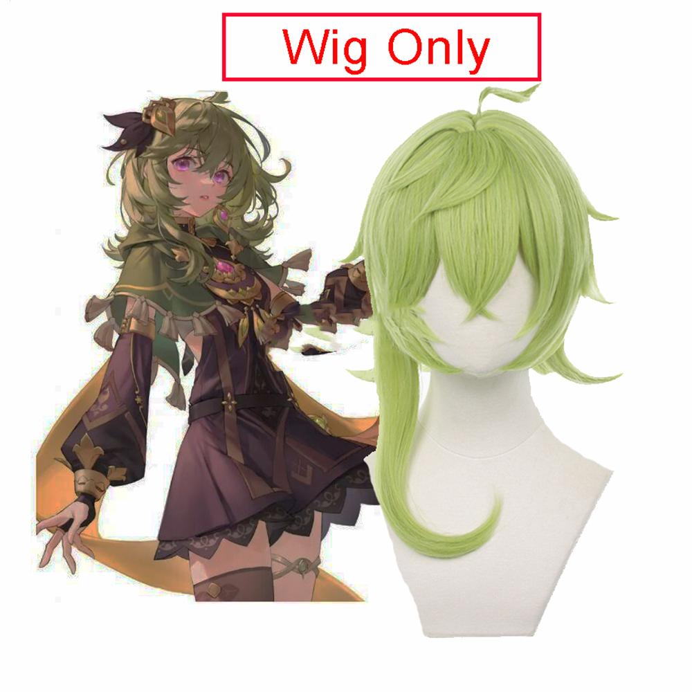 Collei Cosplay Costume Sumeru Dendro Game Uniform Shoes Wig Anime Maid Cosplay Dress Outfit For Women Girls