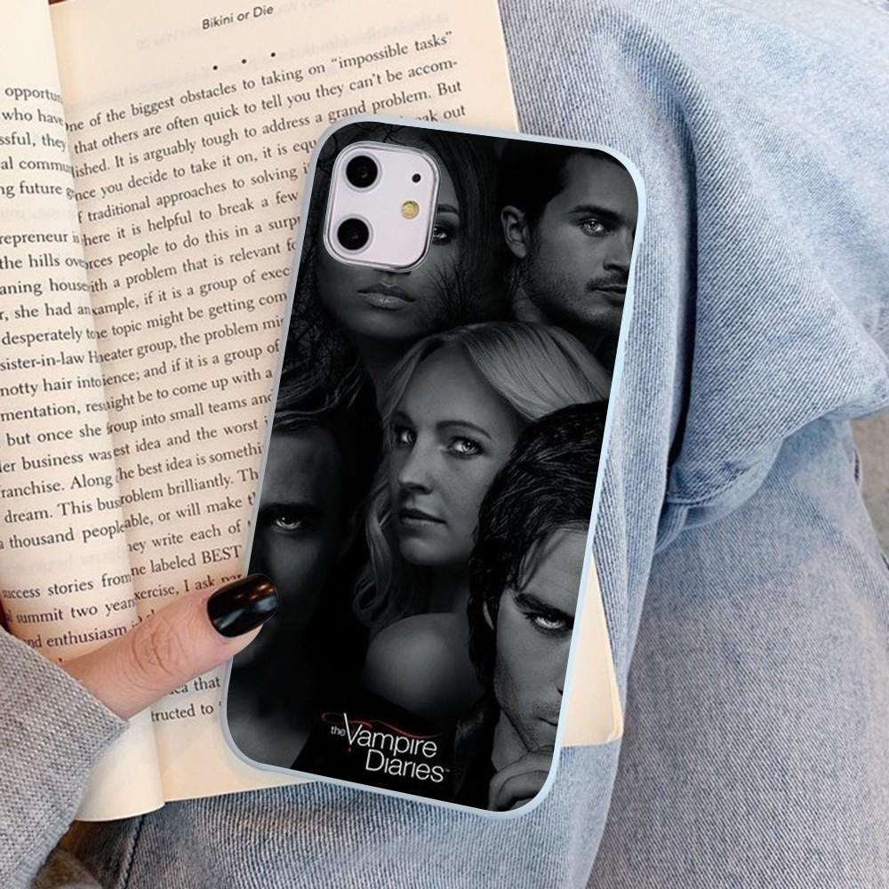 Американский фильм Дневники вампира Чехол для телефона Для IPhone 14 11 12 13 Mini Pro Xs Max 8 7 6 6S Plus X XR Сплошной чехол конфетного цвета