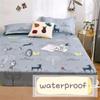 Супер водонепроницаемый чехол для матраса для кровати, защитный матрас для кровати, простынь с принтом, полиэстеровый лист